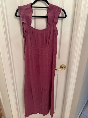 Lucky Brand Women's Ruffle Strap Maxi Dress